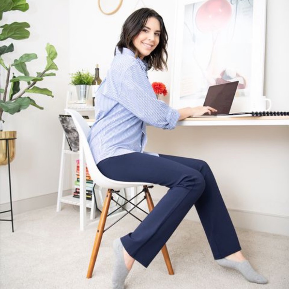 Betabrand dress pants yoga pants - Navy